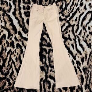 Hollister Light Cream Wide Leg Jeans